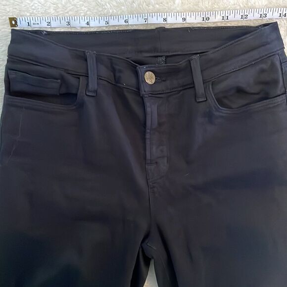 J Brand Alana High Rise Crop Jeans Demented Black - Picture 8 of 13